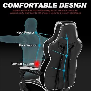 Amazon.com: Vonesse Gaming Chair with Footrest,Reclining